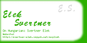 elek svertner business card